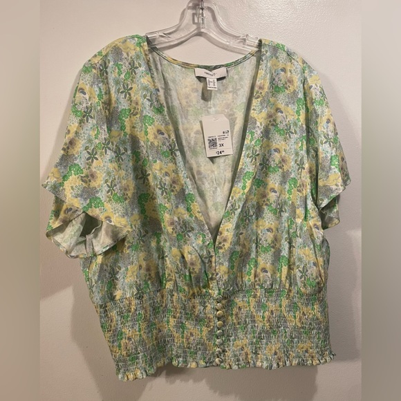 FOREVER 21 FLORAL PRINT CROP TOP - Picture 2 of 7